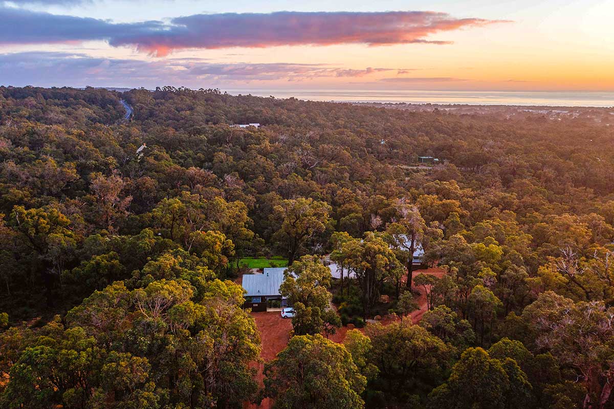 Bina Maya location yallingup forest retreat